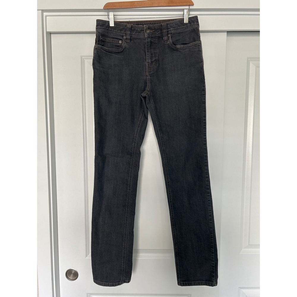 Prana Bridger Slim Fit Jeans Mens 31x34 Charcoal Gray Denim Pants 1032